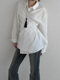 Robelli Two-Way Wrap Cotton Shirt
