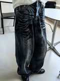 Mud Washing Denim Pants