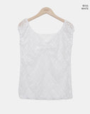 Hizzle Lace Sleeveless Blouse