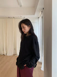[unisex] Huked Color Matching Waffle Warmer Over Long Sleeve Tee