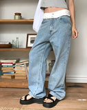 WAIST OVERLAY DENIM