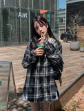 Wake Check Hooded Shirt