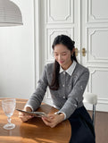Laty Round Ribbon Cardigan