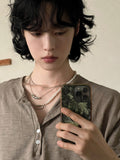 Slave Henley Neck T-shirt