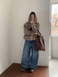 Hilka cut denim wide pants