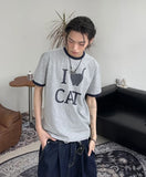 Lean Cat Ringer T-shirt