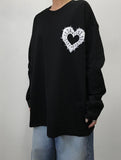 HEART LONG SLEEVE T