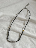 Tosan Beaded Metal Vintage Gemstone Necklace