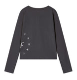 VINTAGE OF STAR Henley Neck Long Sleeve T-Shirt