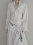 Celine Layered Unbalanced Long Skirt