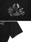 Wondering Embroidery Short Sleeve Tee
