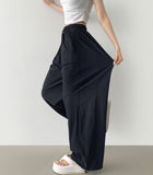 Two-way String Rustling Nylon Span Balloon Wide Banding Pants