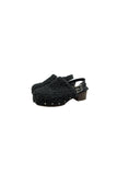 fur belt reversible mule