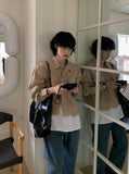 Kirsty cropped pocket jacket Beige. ver