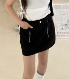 Lande Zipper Mini Skirt