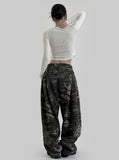 Etin Camo Pintuck Pants