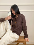 Morian cargo corduroy banding long wide pants