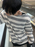 Rivet Stripe Knit Tee