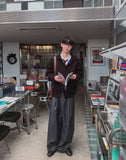 Mono Two-Tuck Wide Slacks