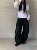 Onte Adjust Pocket Snap Wide Pants