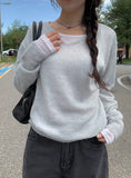 Norma Hairy Alpaca V-Neck Knit
