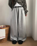 [Two-Way Bottom/Belt SET] Edge Banding Strap String Wide Training Long Pants
