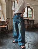 Twel Vintage Washed Denim Pants