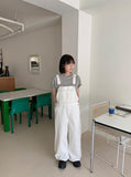 Curimi Dot Cotton Suspender Pants