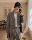 Grove Check Cutting Crop Blazer