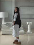 Age raglan oversized fit short-sleeved shirt