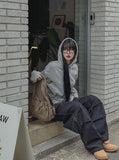 Raon Dart Non-Fade Balloon Denim Pants