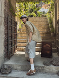 Rosie Two Tuck Bermuda Sweatpants
