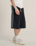 Side Track One-Tuck Half Pants