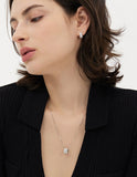 Essence Silver (W) Moissanite Triple Necklace