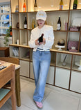 SIDE FOLD WASHING DENIM