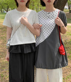 [BAONHAUS] Aruki Dot Crop Tee