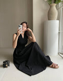 Cezanne flare banding sleeveless one piece