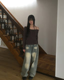 [MADE] Harr Halter Strap Off-Shoulder Knit