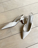 Anussel Glossy Slingback Shoes