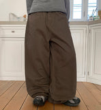 Kakuni Bijo Wide Cotton Pants