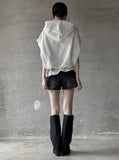 Flow Damage Denim Shorts