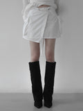 UND NYLON CARGO WRAP SKIRT