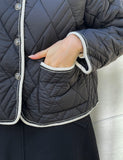 Seo Quilting Color Matching Lightweight Padding Jacket