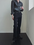 [MADE] Dews black bootcut denim