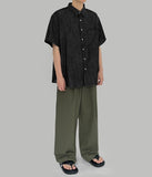 Rope denim short sleeve shirt