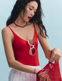H edition BR(W) Ball Red Jade Beads Necklace