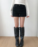 Snap Buckle Slouch Boots