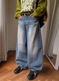 Doha Cat Balloon Denim Pants