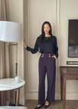 Jay Round Satin Blouse