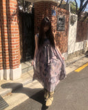 Deman Lace Flower Long Bustier OnePiece